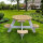 Kinder-Sitzgruppe Picknick-Set UFO Rund Holz naturfarben für 4 Kinder