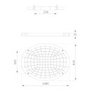 Nest-Schaukel Oval Grün Netz