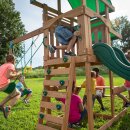 Kinder-Klettergerüst Spielturm Bellmont Holz mit Schaukeln und Rutsche