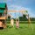 Kinder-Klettergerüst Spielturm Bellmont Holz mit Schaukeln und Rutsche