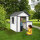 Garten-Spielhaus Lodge Klassisch Gartenhütte für Kinder Holz Grau Weiß