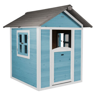 Garten-Spielhaus Lodge Karibik Gartenhütte für Kinder Holz Blau