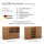 SQUARE Massivholz Regalwürfel-Set Atlanta Kommode - Eiche 40 cm