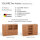 SQUARE Massivholz Regalwürfel-Set Atlanta Kommode - Kernbuche 40 cm