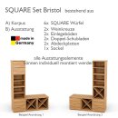 SQUARE Massivholz Regalwürfel-Set Bristol