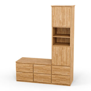 SQUARE Massivholz Regalwrfel-Set Dallas