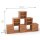 SQUARE Massivholz Regalwürfel-Set Kalkutta Pyramidenregal - Kernbuche 40 cm