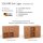 SQUARE Massivholz Regalwürfel-Set Lagos Kommode - Kernbuche 40 cm
