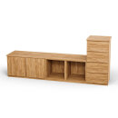 SQUARE Massivholz Regalwürfel-Set Liverpool TV-Sideboard