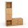 SQUARE Massivholz Regalwürfel-Set Lissabon - Buche 32 cm Links-Anschlag
