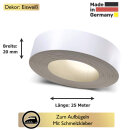 Umleimer zum Aufbügeln  Eisweiß 20 mm x 25 m   für Arbeitsplatten