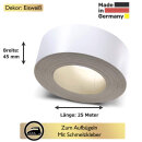 Umleimer zum Aufbügeln  Eisweiß 45 mm x 25 m...