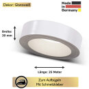 Umleimer zum Aufbügeln  Glanzweiß 20 mm x 25 m   für Arbeitsplatten