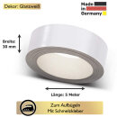Umleimer zum Aufbügeln  Glanzweiß 30 mm x 5 m   für Arbeitsplatten