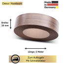 Umleimer zum Aufbügeln  Nussbaum 20 mm x 5 m...