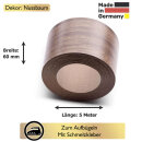 Umleimer zum Aufbügeln  Nussbaum 60 mm x 5 m   für Arbeitsplatten