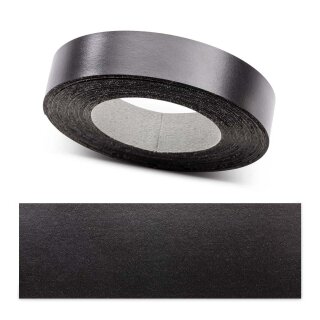 Umleimer zum Aufbügeln  Schwarz 22 mm x 25 m   für Arbeitsplatten