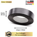 Umleimer zum Aufbügeln  Schwarz 30 mm x 5 m   für Arbeitsplatten