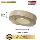 Umleimer zum Aufbügeln  Sonoma Eiche 20 mm x 10 m...