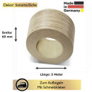 Umleimer zum Aufbügeln  Sonoma Eiche 60 mm x 5 m   für Arbeitsplatten