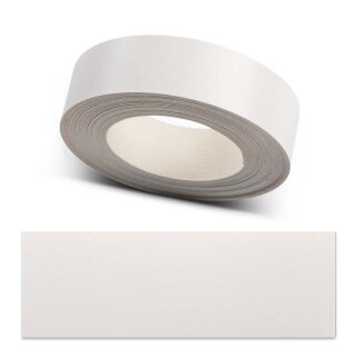 Umleimer zum Aufbügeln  Weiß 30 mm x 25 m   für Arbeitsplatten