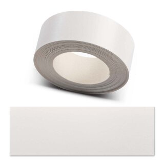 Umleimer zum Aufbügeln  Weiß 45 mm x 25 m   für Arbeitsplatten