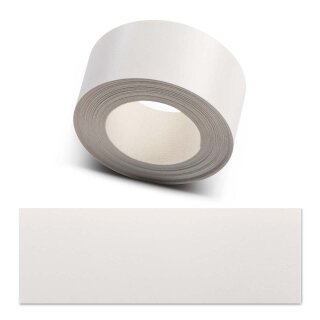 Umleimer zum Aufbügeln  Weiß 60 mm x 25 m   für Arbeitsplatten